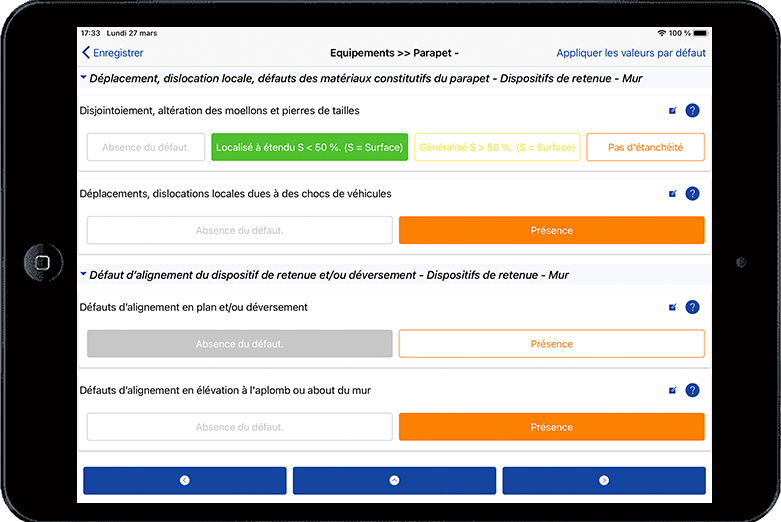 form inspection infrastructure asset